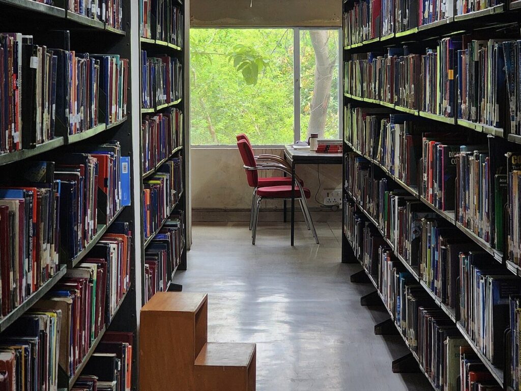 Library shelves iitd